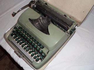 Vintage 1949 Sears Tower Typewriter 100% Working Case Included photo