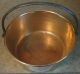Circa 1800 ' S Spun Brass Pail Bucket W/ Stationary Wrought Handle & Copper Rivets Primitives photo 10