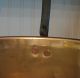 Circa 1800 ' S Spun Brass Pail Bucket W/ Stationary Wrought Handle & Copper Rivets Primitives photo 3