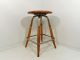 Vintage S Bent & Bros Swivel Stool Mid Century Chair Post-1950 photo 3