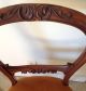 Antique Carved Round Back Wooden Chair 1900-1950 photo 2