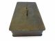 Antique Old Metal Cast Iron Small Lockbox Strong Box Safe Storage Container Safes & Still Banks photo 10