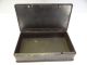 Antique Old Metal Cast Iron Small Lockbox Strong Box Safe Storage Container Safes & Still Banks photo 2