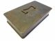 Antique Old Metal Cast Iron Small Lockbox Strong Box Safe Storage Container Safes & Still Banks photo 7