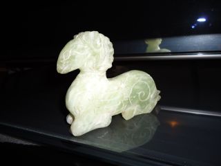 Rare Jade Ram (sheep) Statue - A Must Have For Any Collector photo