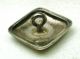 Square Antique Hallmarked Sterling Livery Button Etched Mans Head W/ Wreath Buttons photo 1