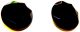 Vntg Set 6 Black Glass Faceted Button W/original Card 1&1/16” Diameter 3/16”high Buttons photo 4