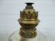 E20c French Oil Lamp With Champleve Enamel & Frosted Glass Enamelled Font Art Nouveau photo 6