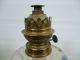 E20c French Oil Lamp With Champleve Enamel & Frosted Glass Enamelled Font Art Nouveau photo 7