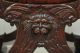 Antique Carved Mahogany North Wind Face Curule Throne Chair Renaissance Revival 1800-1899 photo 2