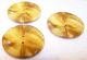Vntg Set 3 Celluloid Buttons Cream & Tan 1½” Diameter 3/16” High Scallop Design Buttons photo 4