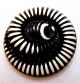 Vintage Black & White Spiral Celluloid Art Deco Button 1&5/16” Diameter ½” High Buttons photo 5