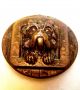 Antique Metal Scottie Terrier Dog Button 1” Diameter 3/8” High Eingetr Muster Buttons photo 4