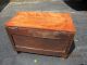 Small Primitive Trunk With Grain Paint And Hand Planed Panels Provenance 1800s 1800-1899 photo 8