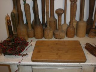 Primitive Wooden Cutting Board Wood Bread Board photo