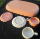 Russel Wright American Modern Coral Grey Demitasse Cups Saucer Tray Steubenville Mid-Century Modernism photo 5