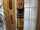 Mw: American Indian Cherokee Hand Carved Antique 6 ' Wood Totem Pole S.  E.  Indians Native American photo 6