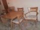 12pc Heywood Wakefield Wish Bone Drop Leaf Table+6 Dog Bone Chairs+hutch+server Post-1950 photo 11
