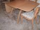 12pc Heywood Wakefield Wish Bone Drop Leaf Table+6 Dog Bone Chairs+hutch+server Post-1950 photo 7