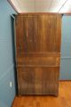 Lancaster County,  Pa Late 1800 ' S 2 Piece White Painted Stepback Cupboard Primitives photo 5