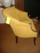 Gold Upholstered Club Pub Chair Library Vintage Button Tucked Easy 2 Available 1900-1950 photo 2