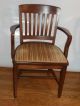 2 Vintage 1930s Walnut Wood Arm Chairs Charleston,  Sc Bank Refinished 1900-1950 photo 1