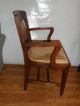 2 Vintage 1930s Walnut Wood Arm Chairs Charleston,  Sc Bank Refinished 1900-1950 photo 5