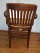 2 Vintage 1930s Walnut Wood Arm Chairs Charleston,  Sc Bank Refinished 1900-1950 photo 7