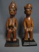 104,  Collectable Ibeji Male & Female Pair,  Yoruba / Santeria Sculptures & Statues photo 1
