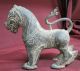 2 Antique,  Vintage Bronze? Ornate Horses Metalware photo 3