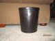 Old Leather? Arts & Crafts Trash Can Mission Waste Paper Basket Garbage Bucket Primitives photo 6