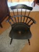4 Comb Back Windsor Arm Chairs Vintage Antique Dining Nichols And Stone Gardener 1900-1950 photo 3
