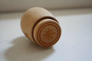 Vintage Wooden Butter Stamp photo