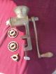 Vintage 3 Universal Meat Grinder Owned By Ret.  Meat Cutter Meat Grinders photo 2