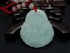Light Green Natural A Jade Jadeite Pendant/laughing Buddha /2 Necklaces & Pendants photo 3