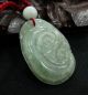 Green 100%natural Icy A Jade Jadeite Pendant/hand - Carved Ruyi/808 Necklaces & Pendants photo 1