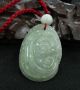 Green 100%natural Icy A Jade Jadeite Pendant/hand - Carved Ruyi/808 Necklaces & Pendants photo 2