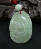 Green 100%natural Icy A Jade Jadeite Pendant/hand - Carved Ruyi/808 Necklaces & Pendants photo 3