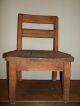 Antique Tiger Oak Antique Child ' S Chair 1900-1950 photo 8