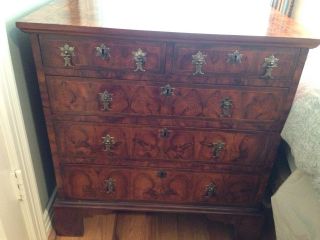 George Iii Oyster Bedside Chest - Will Work With Freight Company To Ship photo