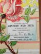 1883 Hampden Pennsylvania Fire Co Maennerchor Dance Hall Card Rose Antique Quack Medicine photo 1
