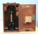 E Leitz Wetzlar Antique Brass Continental Microscope Stativ Ia W/wood Case 1900 Microscopes & Lab Equipment photo 6