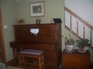 1915 Steinway & Sons Upright Player Piano Antique W/rolls photo