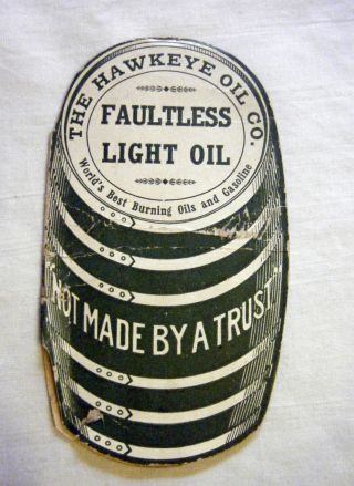 Hawkeye Oil Co.  Faultless Oil Sewing Needles Pkt.  Not Made By A Trust Ia 1910 photo