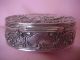 Antique French Sterling Snuff Box Repousse Pastoral Scene Hand Chased Boxes photo 2