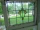 H224c Large Older & Pretty Multi - Color English Leaded Stained Glass Window 1900-1940 photo 1