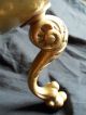 1800s Antique French Jardiniere Ornate Brass Planter Footed Tripod Handle Copper Metalware photo 4