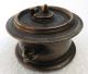 Hand Crafted Brass Round Ink Well Pot Dawat India photo 4