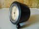 Small Art Deco Ebony/metal Mantel Clock - Working Art Deco photo 2