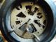 Small Art Deco Ebony/metal Mantel Clock - Working Art Deco photo 3